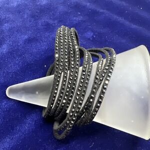 Swarovski 100%  Crystal Wrap-Star Bracelet Black Beautiful by SWAROVSKI